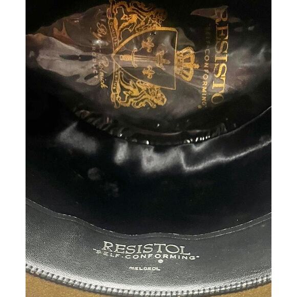 Vintage Resistol  Self Conforming Brown Felted Wool Fedora Men's Hat size 7 - Picture 2 of 8